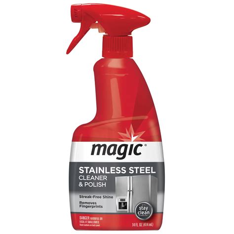 Magic stainless steel cleaner and olish